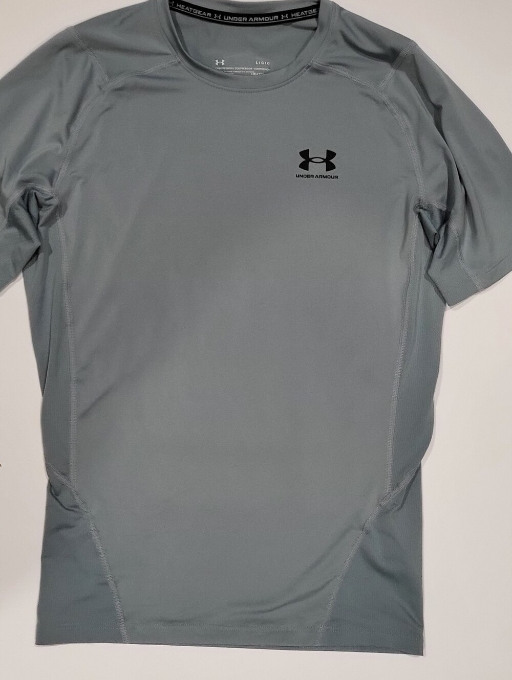 Under Armour Men’s Steel Gray HeatGear Short Sleeve Training Tee